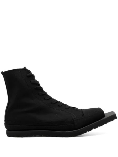 Высокие ботинки на шнуровке Yohji Yamamoto, черный