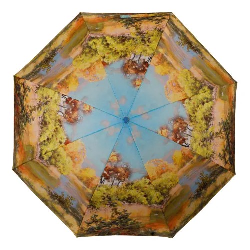 Зонт Goroshek, коричневый, голубой