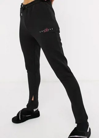 Спортивные джоггеры с завышенной талией и логотипом The Couture Club Archive-Черный цвет