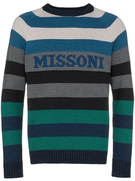 Missoni полосатый свитер с логотипом