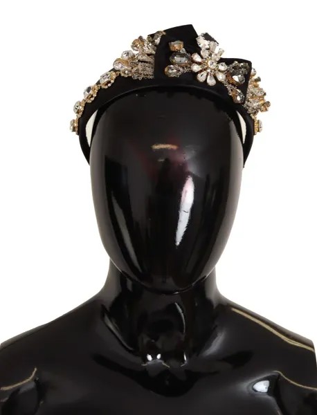 DOLCE - GABBANA Повязка на голову с прозрачными кристаллами и шелковой диадемой Fiocco. Рекомендуемая розничная цена — 3500 долларов США.
