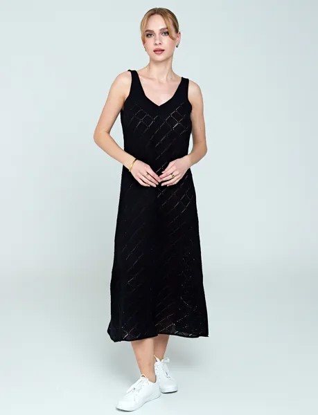 Платье женское IRINA EGOROVA Knitted dress черное 50-52 RU
