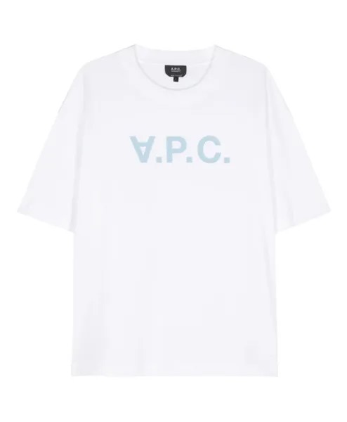 Бархатная футболка и поло из впк A.P.C., белый