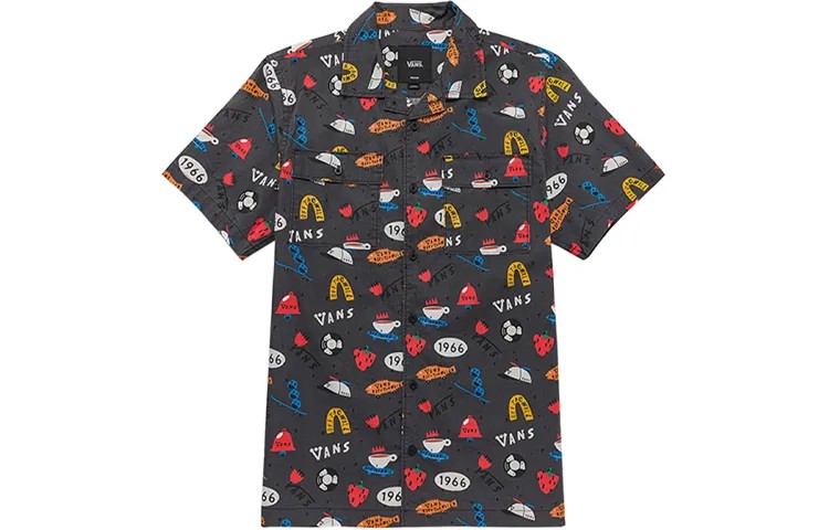 Рубашка унисекс Vans, цвет Black