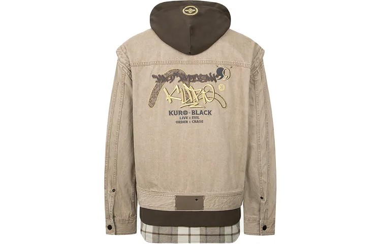 Evisu Мужская куртка, цвет earth color