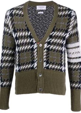 Thom Browne кардиган в ломаную клетку