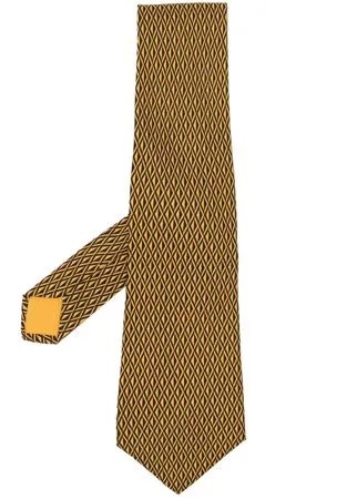 Hermès галстук 1980-х годов с геометричным принтом