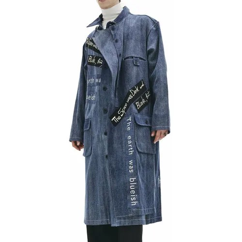 Пальто Yohji Yamamoto, размер 3, синий