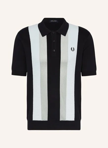 Вязаная рубашка-поло Fred Perry, синий