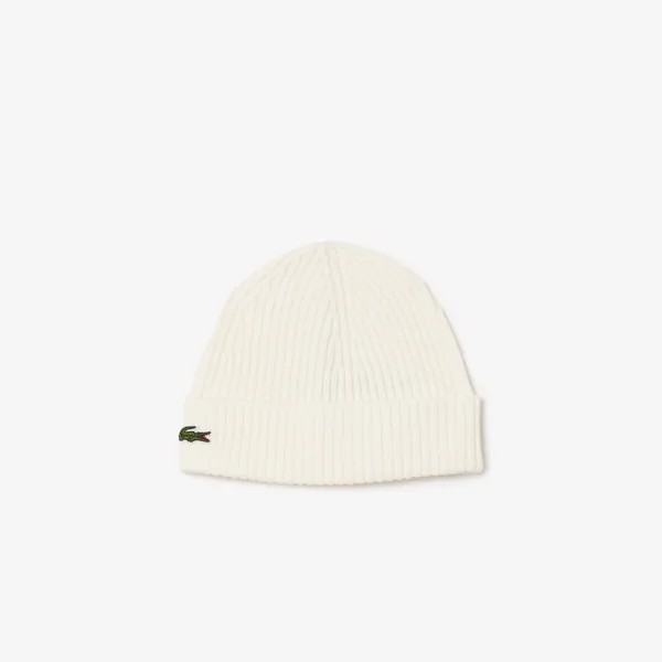 Шерстяная шапка Lacoste Unisex в рубчик