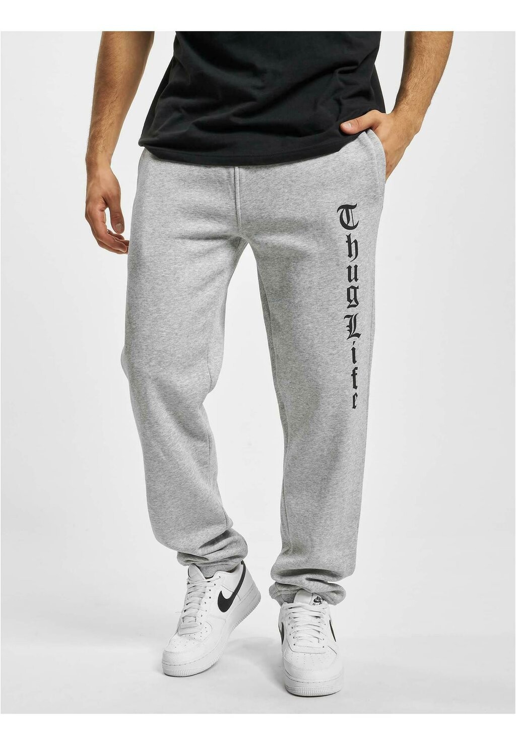 Спортивные брюки Hitthestreets Thug Life, цвет heather grey