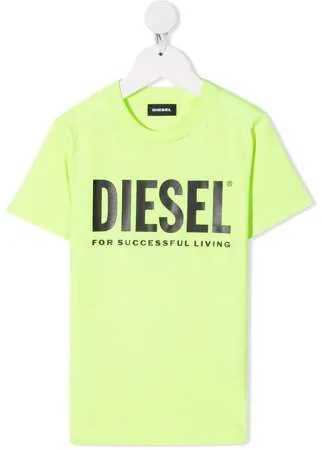 Diesel Kids футболка с круглым вырезом и логотипом