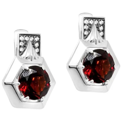 Серьги KABAROVSKY, серебро, 925 проба, фианит