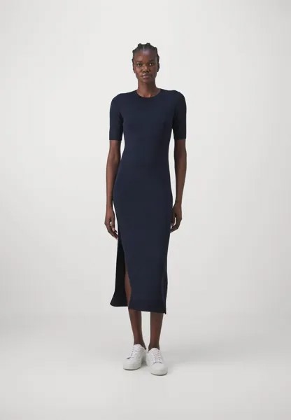 Вязанное платье Armani Exchange, темно-синий