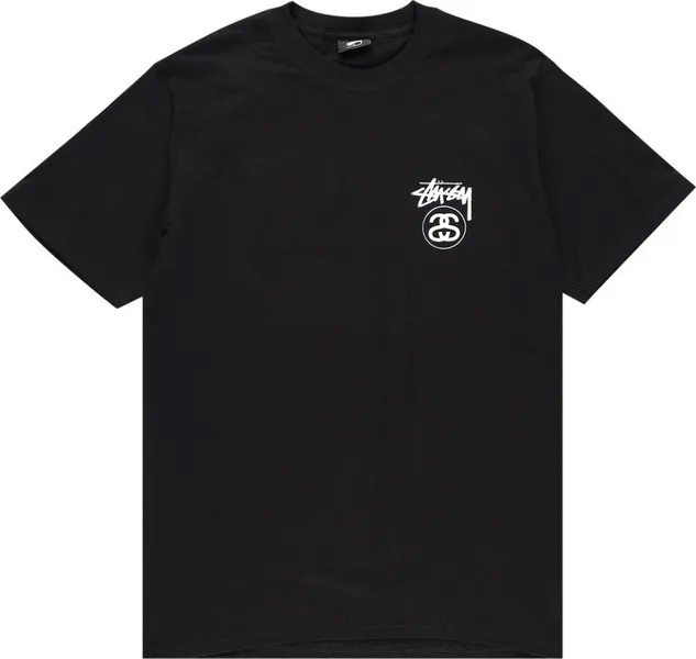 Рубашка Stussy Stock Link Tee 'Black', черный