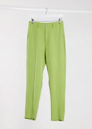 Узкие брюки от комплекта в винтажном стиле Daisy Street-Зеленый