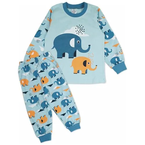 Пижама для мальчиков Bonito kids цв. голубой р.122 6527-01