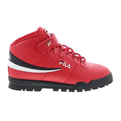 Fila V13 Boot 1FM01156-602 Мужские красные повседневные модельные ботинки из синтетической ткани на шнуровке 10