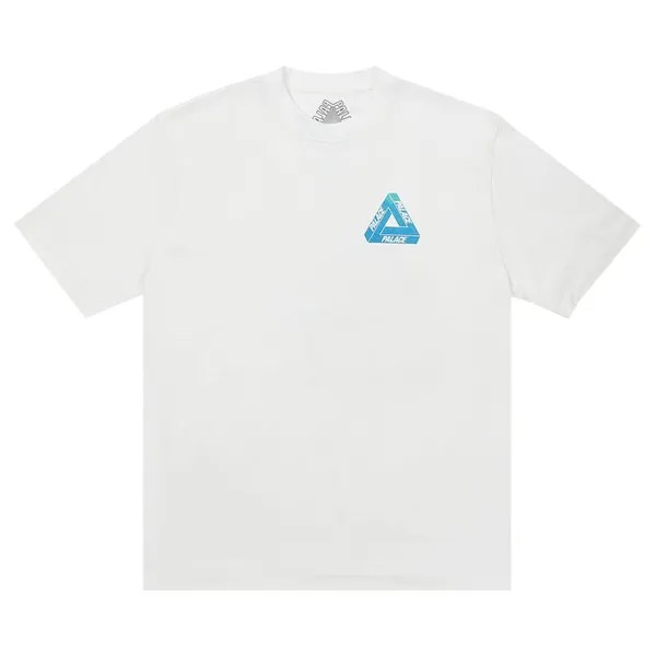 Футболка Palace Reacto Tri-Ferg T-Shirt 'White', белый