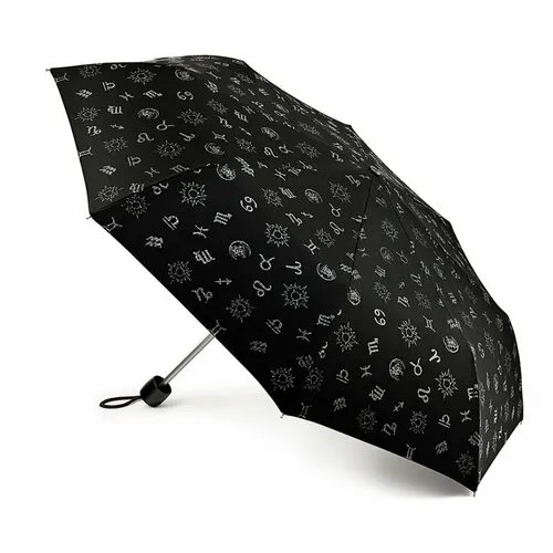 Зонт FULTON, черный, серебряный