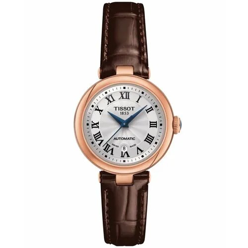 Наручные часы TISSOT T-Lady, серебристый/золотистый/коричневый