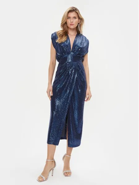 Коктейльное платье стандартного кроя Rinascimento, синий