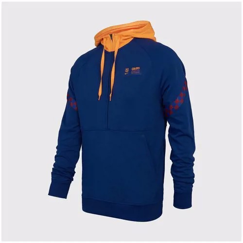 Толстовка Nike Barcelona Travel Fleece Hoodie DH7834-492, р-р S, Оранжевый