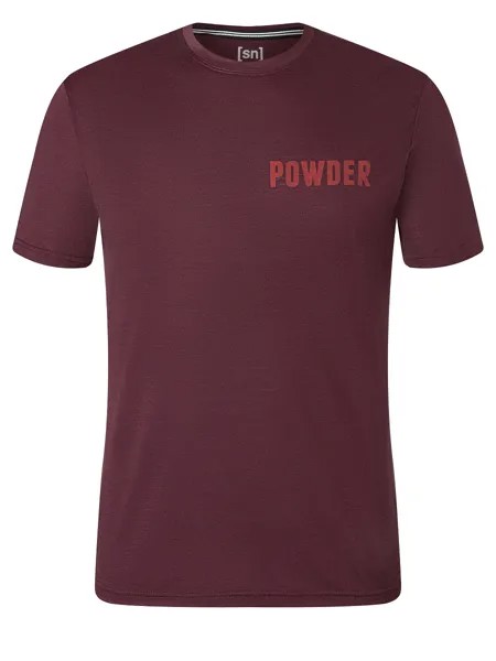 Рубашка super.natural Merino T Shirt, цвет weinrot