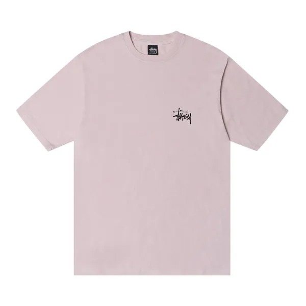 Футболка Stussy Basic, окрашенная пигментом, Румяна