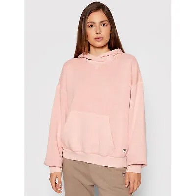 Reebok Classics Natural Dye Fleece Hoodie Womens Frost Berry Sweatshirt Hoody