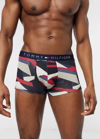 Боксеры-брифы с абстрактным принтом Tommy Hilfiger-Красный