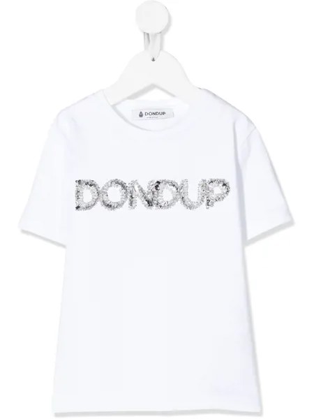 Dondup Kids футболка с декорированным логотипом