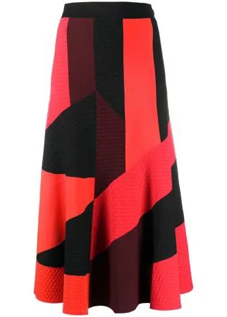 Alexander McQueen юбка миди со вставками