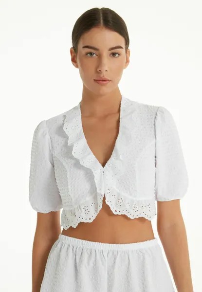 Блузка Tezenis с коротким рукавом, белый