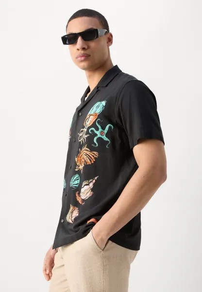 Рубашка Placement Artwork Shirt Scotch & Soda, черная
