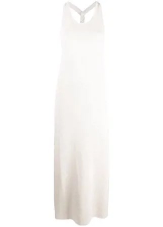 Jil Sander платье макси с драпировкой