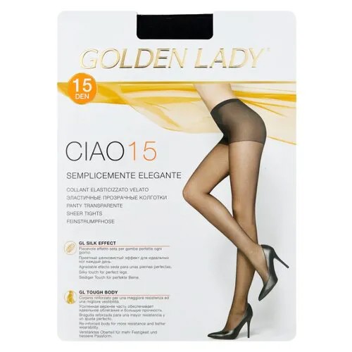 Колготки Golden Lady Ciao 15 den, размер 2-S, nero (черный)
