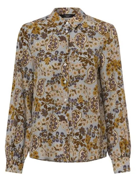 Шелковая блузка белфаст Weekend Max Mara, синий
