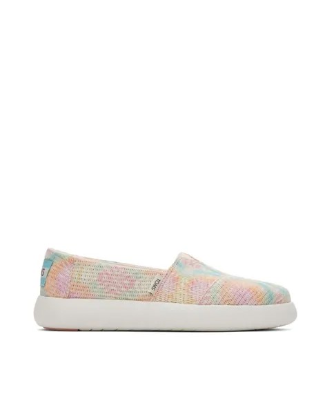 Женские парусиновые слипоны тай-дай Toms, розовый