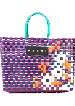 Marni Market плетеная сумка-тоут