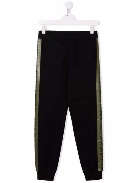 Balmain Kids спортивные брюки с логотипом