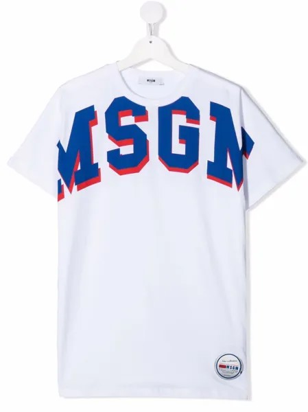 MSGM Kids футболка с логотипом