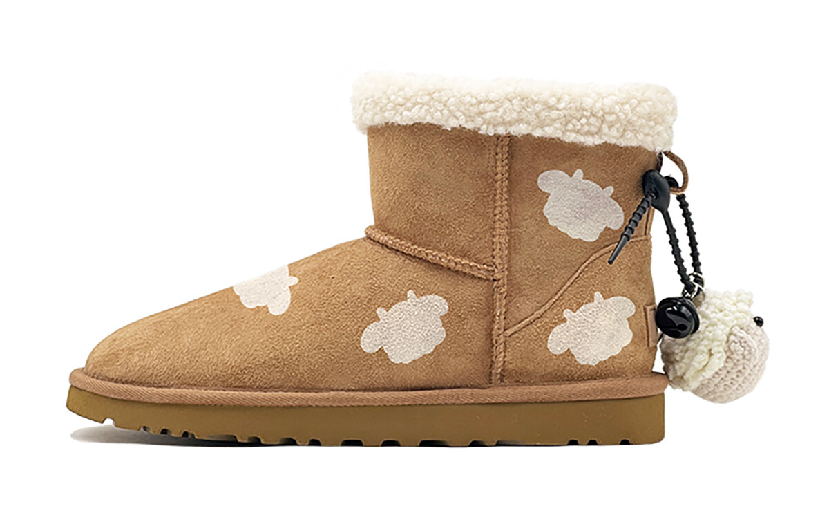 CLASSIC MINI Зимние ботинки женские бежевые Ugg