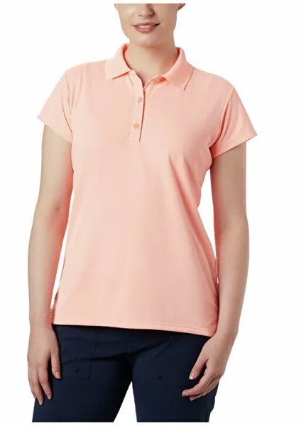 Розовая женская футболка-поло FL6087 INNISFREE SS POLO Columbia, розовый