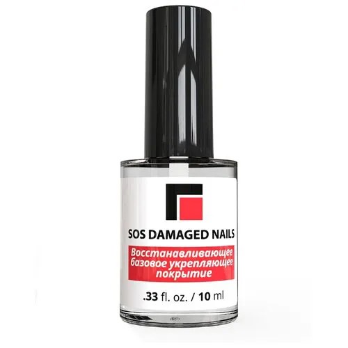Восстанавливающее базовое укрепляющее покрытие MILV SOS Damaged Nails, 10 мл
