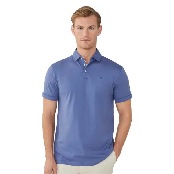 Поло с коротким рукавом Hackett Pima Cotton, синий