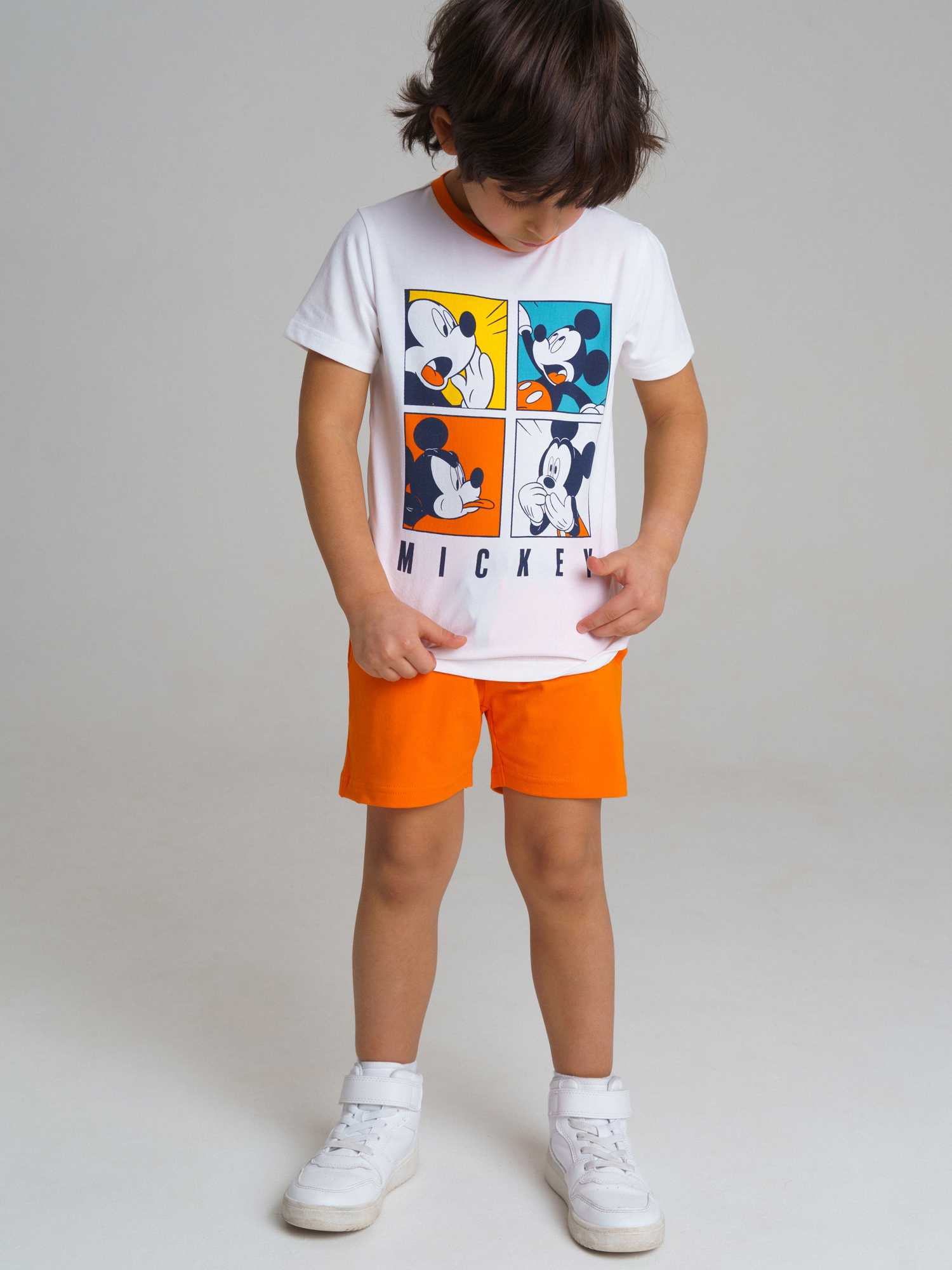 Комплект Playtoday для мальчиков: футболка, шорты, Белый