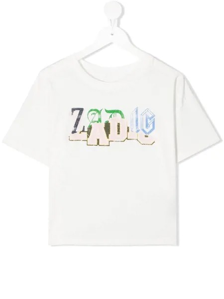 Zadig & Voltaire Kids футболка с логотипом