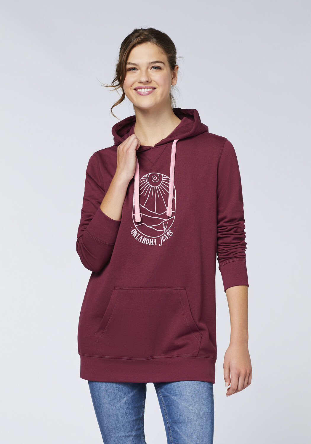 Толстовка Oklahoma Jeans Hoodie, красный