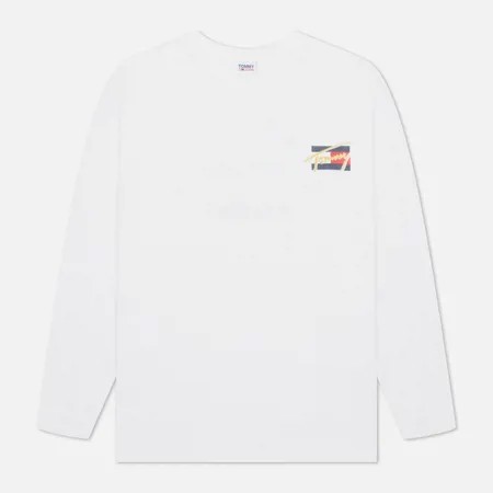 Мужской лонгслив Tommy Jeans Vintage Circular, цвет белый, размер XXL